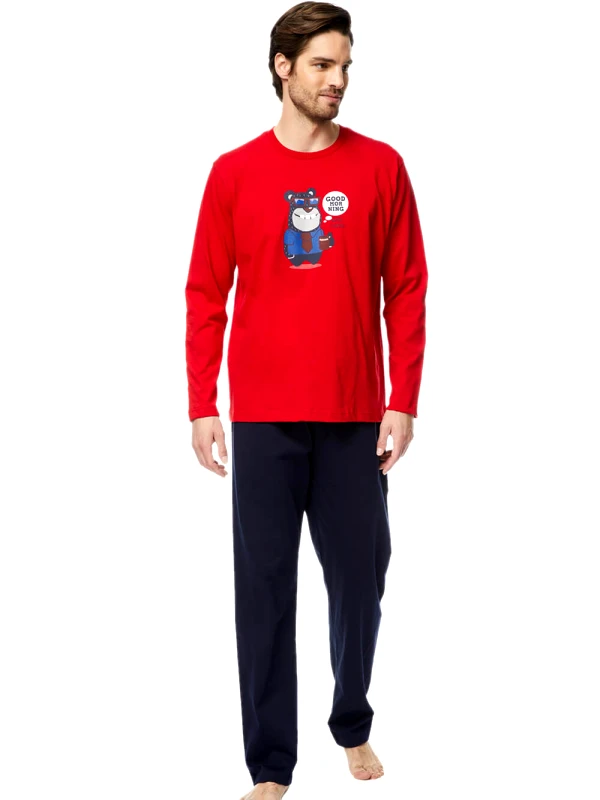 Ανδρική Πυτζάμα MINERVA Bear - 100% Βαμβάκι Interlock - Smart Choice FW23/24 φωτογραφία