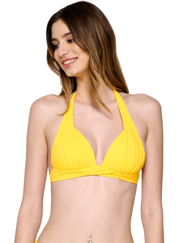 Luna Μαγιό LUNA Blue Sense Μπικίνι Τρίγωνο Push Up Yellow - Χωρίς Μπανέλα - Καλοκαίρι 2023