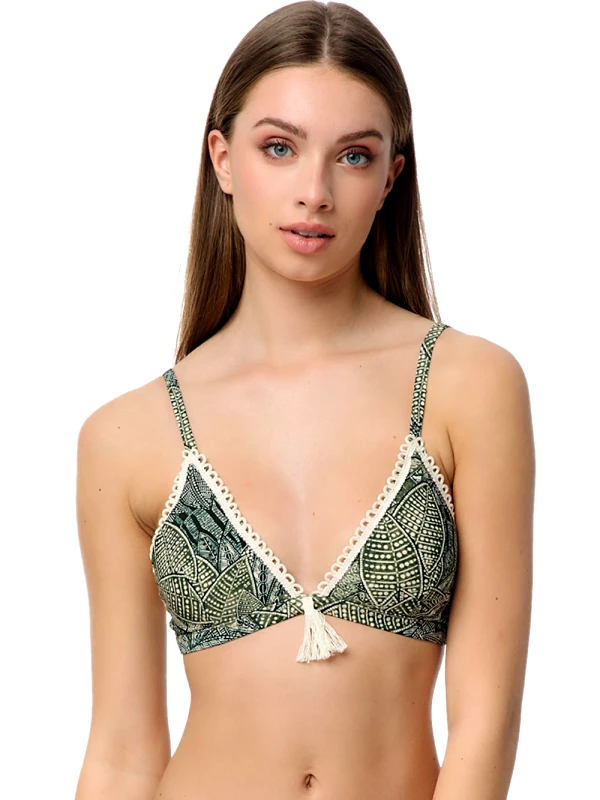 Μαγιό MINERVA Μπικίνι Τρίγωνο - Αφαιρούμενη Ενίσχυση - Πλεχτό Σχέδιο - Smart Choice SS23 φωτογραφία