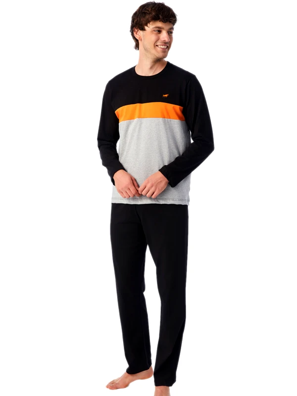 Minerva Ανδρική Πυτζάμα MINERVA BULL - 100% Βαμβάκι Interlock - Χειμώνας 2023/24