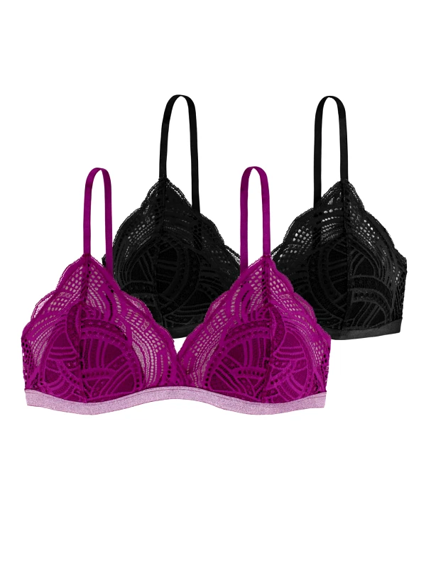 Dorina DORINA Bralette Stella 1+1 ΔΩΡΟ -Ενίσχυση & Δαντέλα - Lurex - Χειμώνας 2023/24