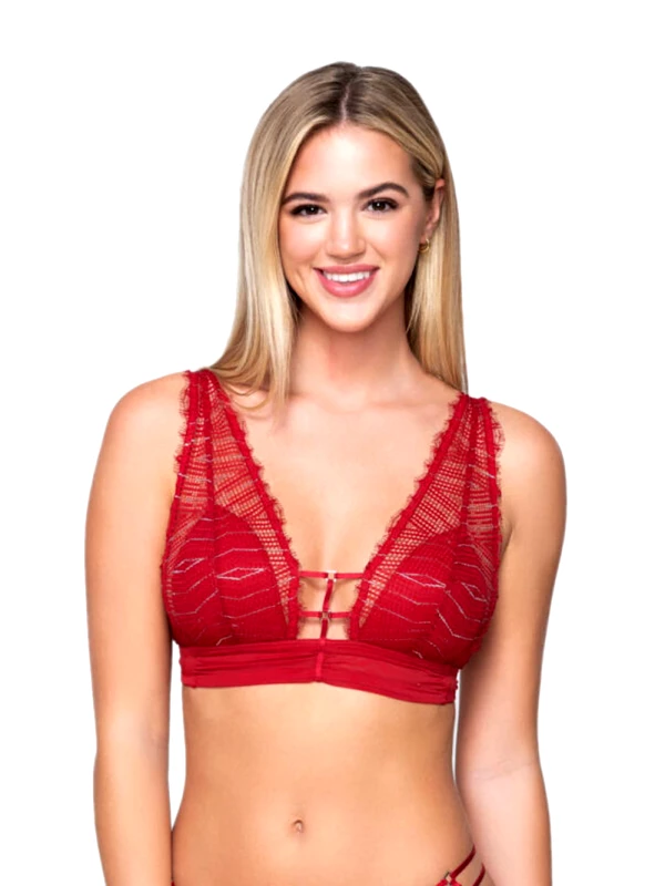 Luna Bralette LUNA Crystal - Lurex Δαντέλα - Ενίσχυση - Χωρίς Μπανέλα - Χειμώνας 2023/24
