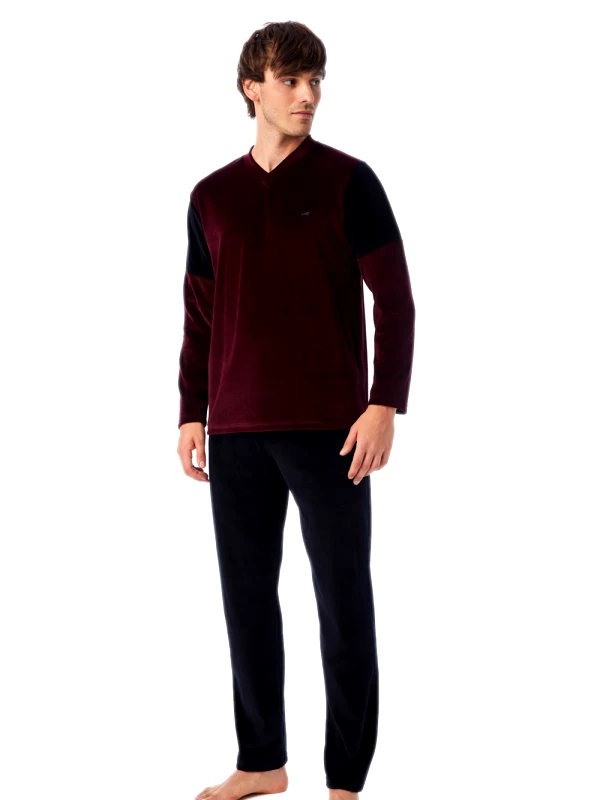 Ανδρική Πυτζάμα MINERVA Bull - Απαλό Βελούδο - Extra Ζεστή - Χειμώνας 2023/24 φωτογραφία