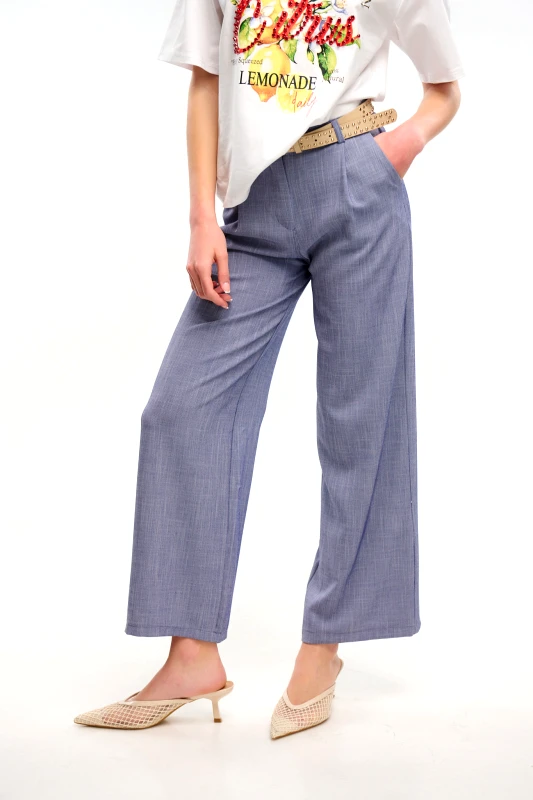 Παντελόνι Φαρδύ Με Ζώνη