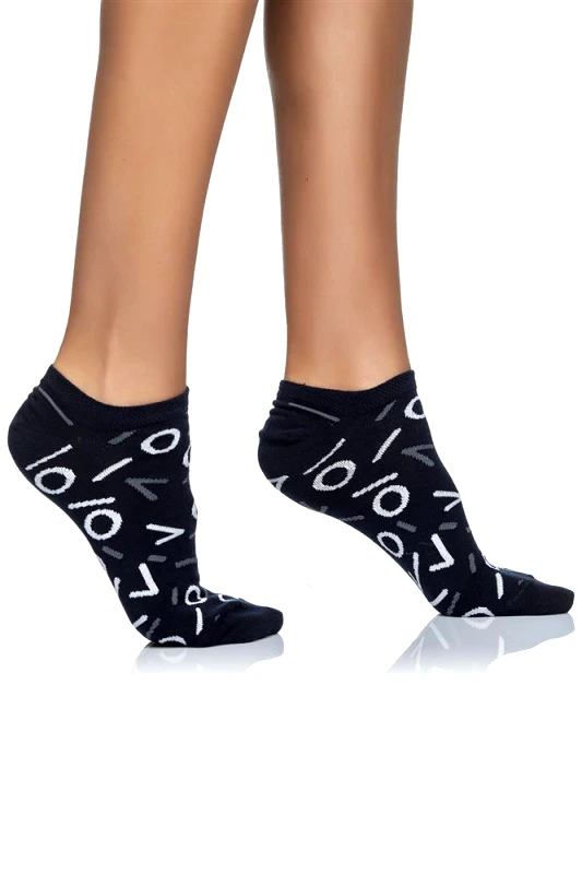 INIZIO ΓΥΝΑΙΚΕΙΑ ΚΟΦΤΗ ΚΑΛΤΣΑ ΜΕ ΣΧΕΔΙΟ LOGO INIZIO 3812 ΜΠΛΕ