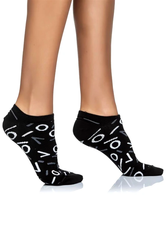 INIZIO ΓΥΝΑΙΚΕΙΑ ΚΟΦΤΗ ΚΑΛΤΣΑ ΜΕ ΣΧΕΔΙΟ LOGO INIZIO 3812 ΜΑΥΡΟ