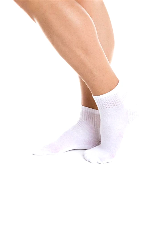 GO ΗΜΙΚΟΝΤΗ ΒΑΜΒΑΚΕΡΗ ΑΝΔΡΙΚΗ ΚΑΛΤΣΑ ΠΕΤΣΕΤΕ ΜΙΣΟ ΜΙΣΟ 3ΑΔΑ 4903 ΛΕΥΚΟ