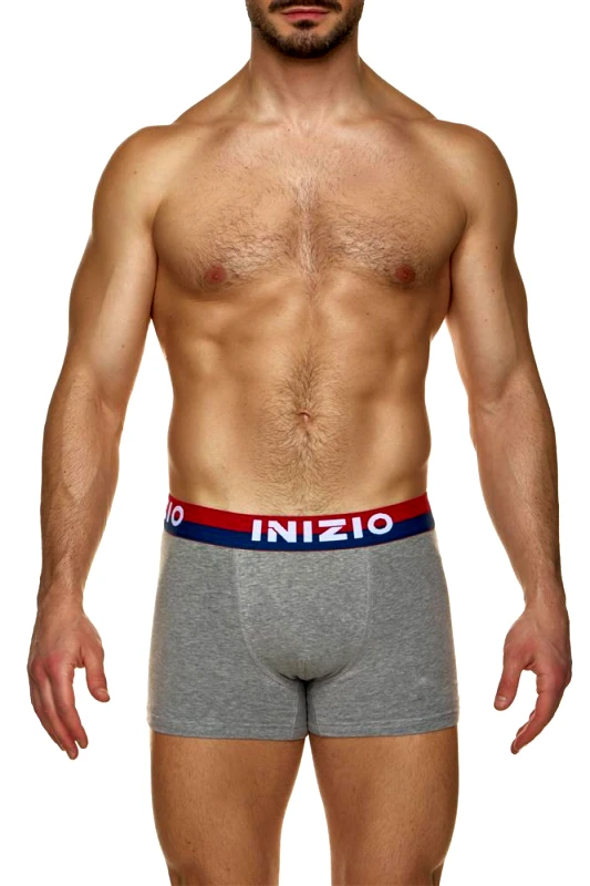 INIZIO BOXER ΜΕ ΕΞΩΤΕΡΙΚΟ ΜΑΤ ΛΑΣΤΙΧΟ ΚΑΙ LOGO ΙΝΙΖΙΟ 44500 ΓΚΡΙ/ΚΟΚΚΙΝΟ