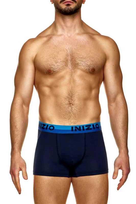 INIZIO BOXER ΜΕ ΕΞΩΤΕΡΙΚΟ ΜΑΤ ΛΑΣΤΙΧΟ ΚΑΙ LOGO ΙΝΙΖΙΟ 44500 ΜΠΛΕ/ΣΙΕΛ