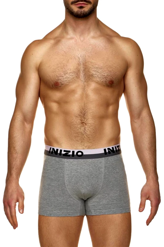 INIZIO BOXER ΜΕ ΕΞΩΤΕΡΙΚΟ ΜΑΤ ΛΑΣΤΙΧΟ ΚΑΙ LOGO ΙΝΙΖΙΟ 44500 ΓΚΡΙ/ΡΟΖ