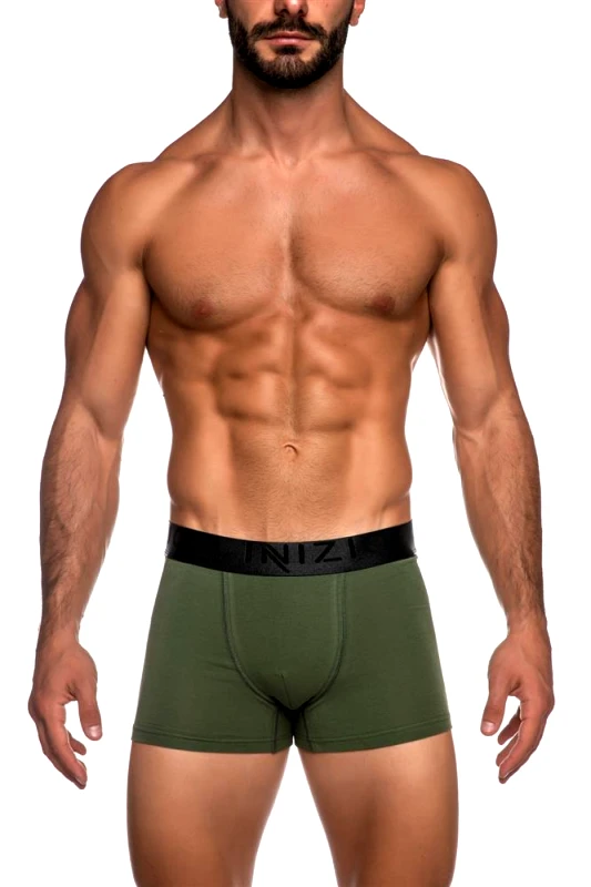 INIZIO INIZIO COLOR BOXER ΜΕ ΕΞΩΤΕΡΙΚΟ ΛΑΣΤΙΧΟ 44100 ΧΑΚΙ/ΜΑΥΡΟ