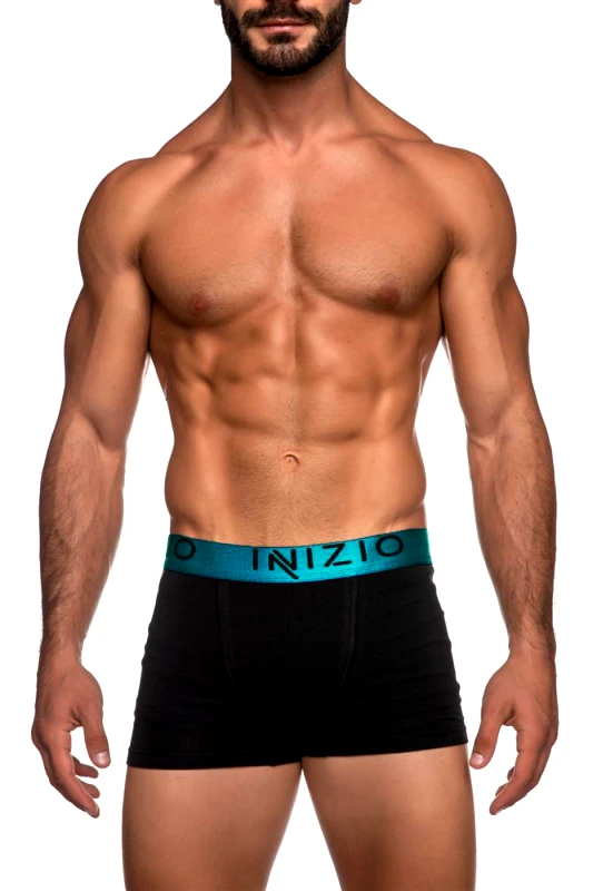 INIZIO ΜΑΥΡΟ BOXER ΜΕ ΕΞΩΤΕΡΙΚΟ ΛΑΣΤΙΧΟ ΚΑΙ LOGO ΙΝΙΖΙΟ 44000 ΜΑΥΡΟ/ΠΕΤΡΟΛ