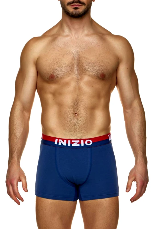 INIZIO BOXER ΜΕ ΕΞΩΤΕΡΙΚΟ ΜΑΤ ΛΑΣΤΙΧΟ ΚΑΙ LOGO ΙΝΙΖΙΟ 44500 ΤΖΙΝ/ΚΟΚΚΙΝΟ