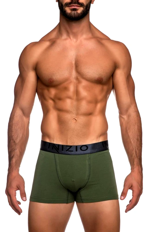 INIZIO INIZIO COLOR BOXER ΜΕ ΕΞΩΤΕΡΙΚΟ ΛΑΣΤΙΧΟ 44100 ΧΑΚΙ/ΑΝΘΡΑΚΙ