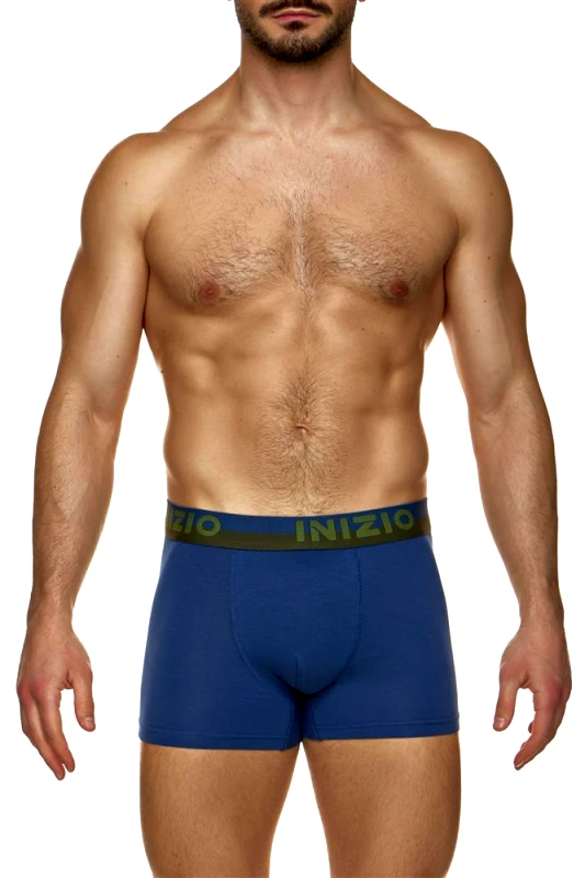 INIZIO BOXER ΜΕ ΕΞΩΤΕΡΙΚΟ ΜΑΤ ΛΑΣΤΙΧΟ ΚΑΙ LOGO ΙΝΙΖΙΟ 44500 ΤΖΙΝ/ΜΠΛΕ