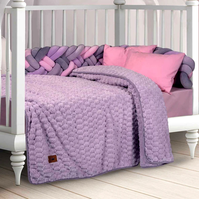 Greenwich Polo Κουβέρτα Fleece Κούνιας Greenwich Polo Essential 8835 Purple 110x150