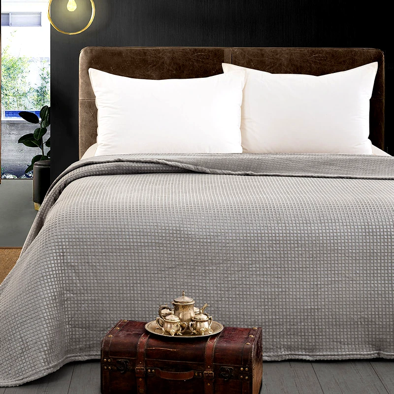 Beauty Home Κουβέρτα Fleece Μονή Beauty Home 11555 Grey 160x220