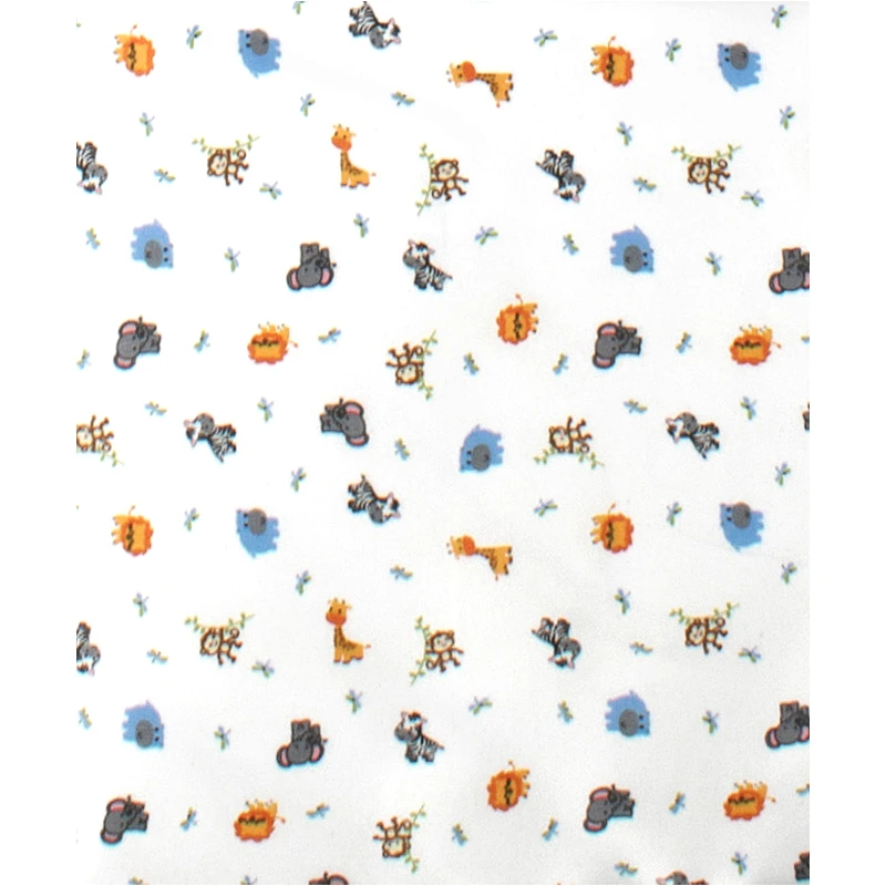 Dimcol Φανελένια Πάνα Αγκαλιάς Dimcol Zoo 29 Blue 80x80