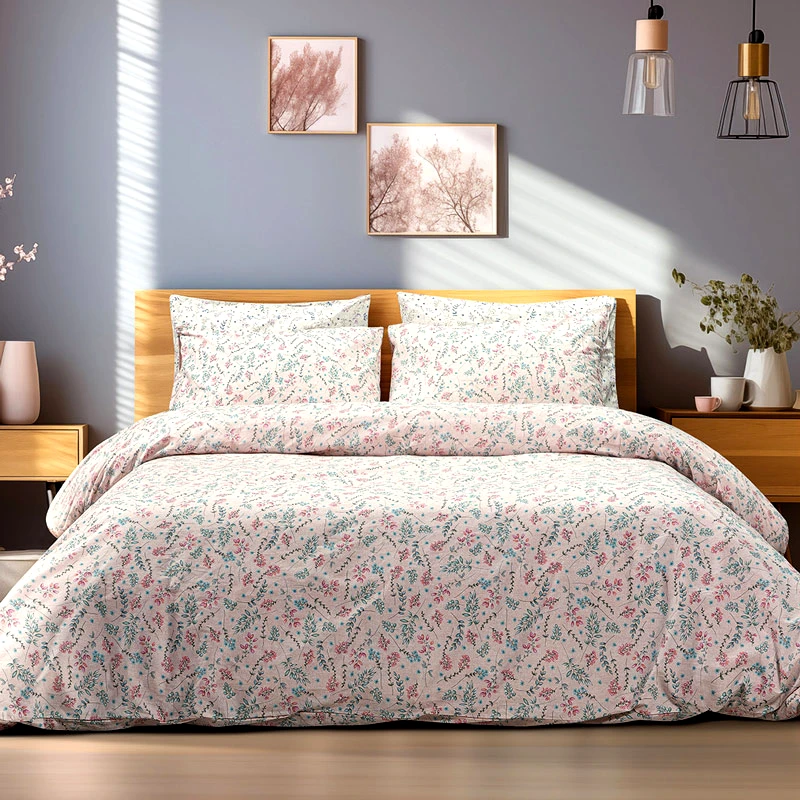 Beauty Home Παπλωματοθήκη Υπέρδιπλη Σετ Beauty Home Cousine 12180 Salmon 230x250