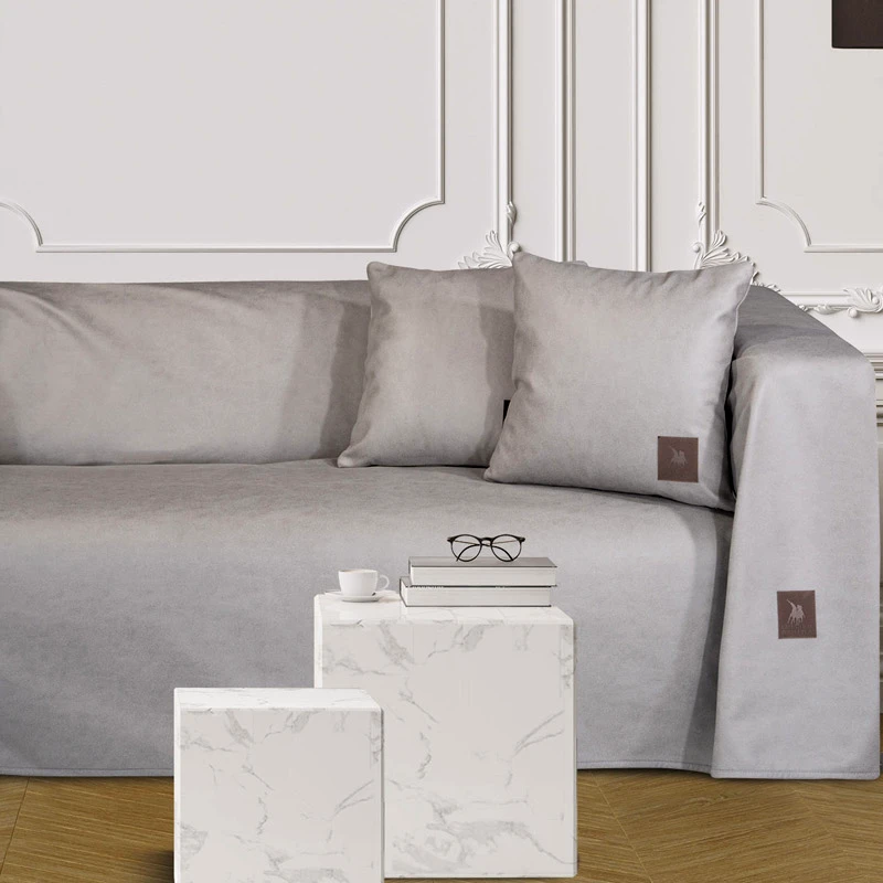 Greenwich Polo Ριχτάρι Τριθέσιου Καναπέ Greenwich Polo Premium 3926 Light Grey 180x300