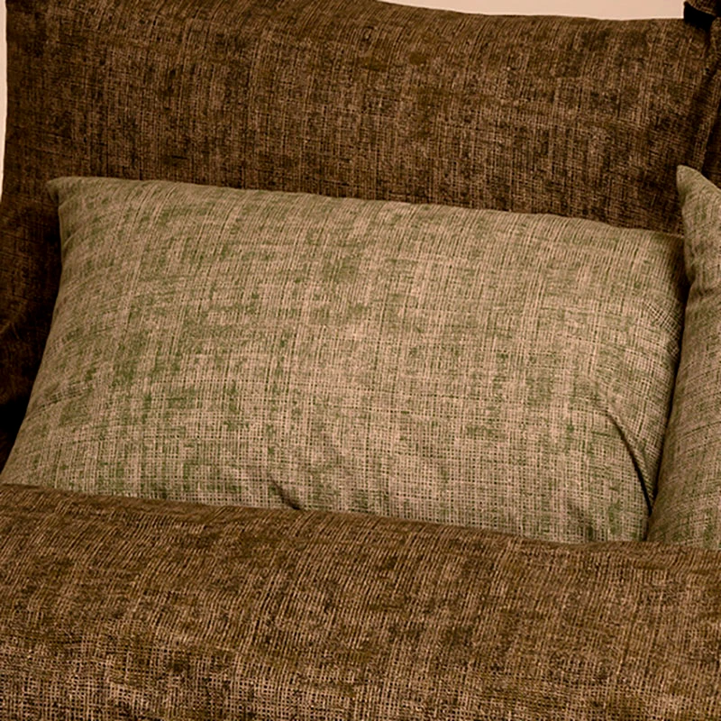 Melinen Μαξιλαροθήκες Σετ Melinen Casual Amar Olive 50x70
