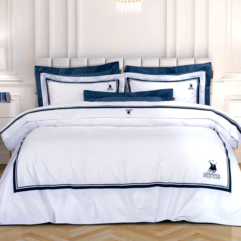 Greenwich Polo Παπλωματοθήκη Υπέρδιπλη Σετ Greenwich Polo Classic 2174 Blue 220x240