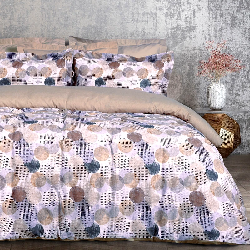 Das Home Σεντόνια Ημίδιπλα Σετ Με Λάστιχο Das Home Casual 5426 Beige 120x200+35