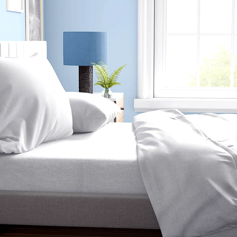Dimcol Παπλωματοθήκη Υπέρδιπλη Dimcol Solid 491 White 220x240