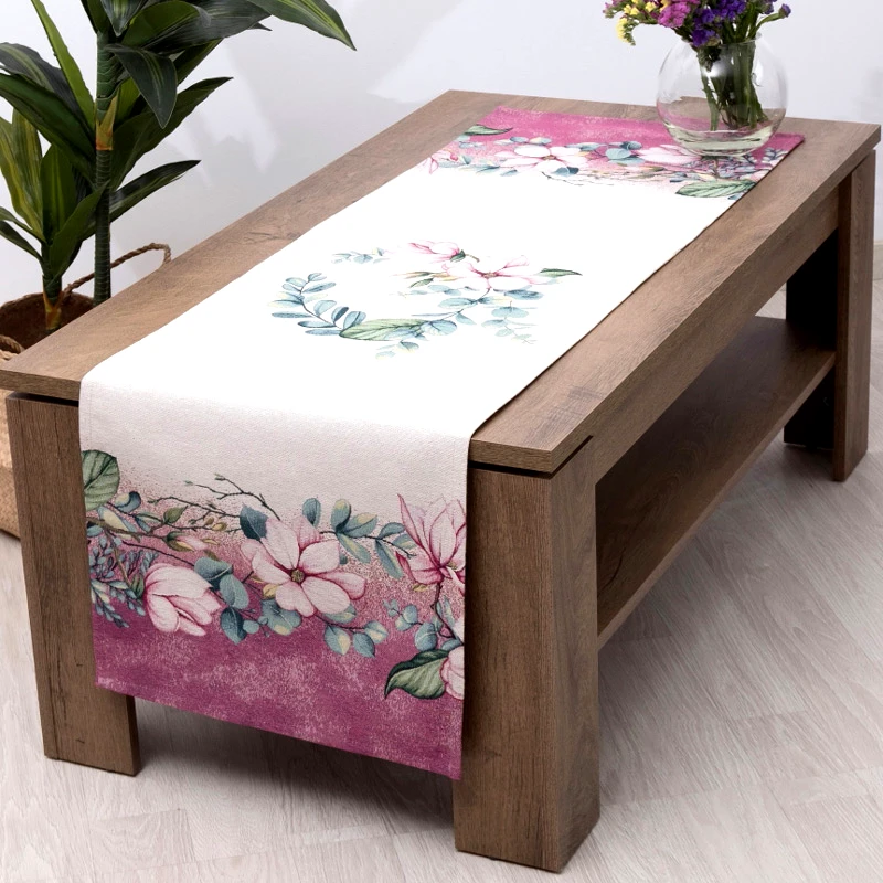 Dimeco Τραβέρσα Dimeco Frezia Pink 35x100