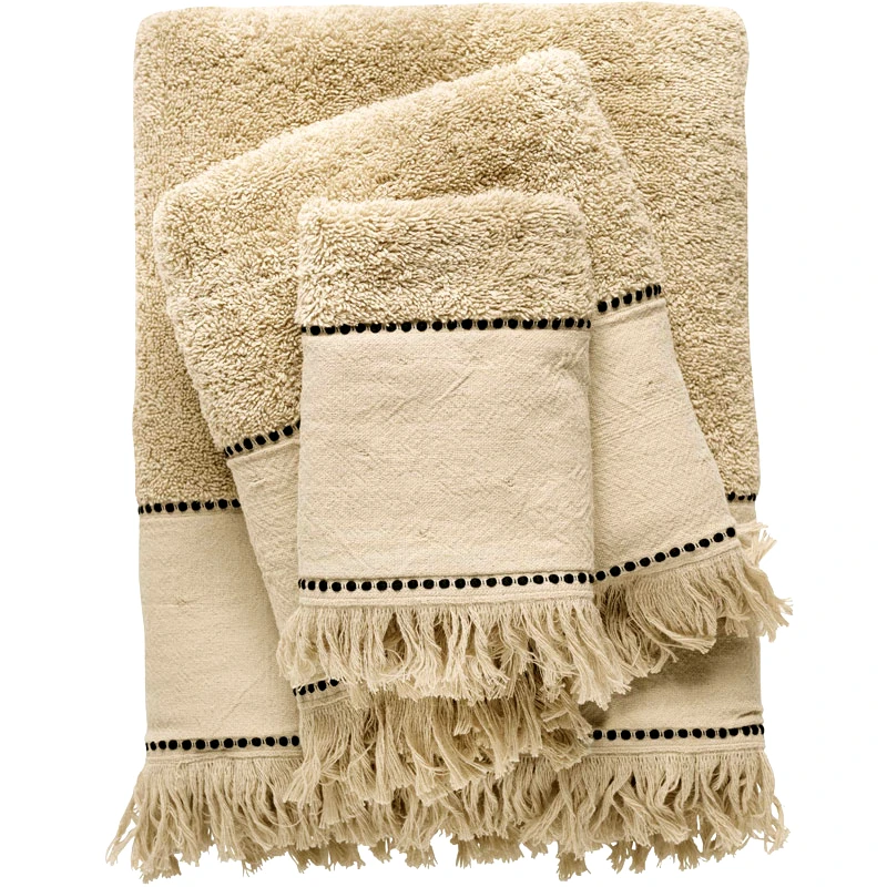 Das Home Πετσέτες Μπάνιου Σετ Das Home Daily 0697 Beige 3τεμ.