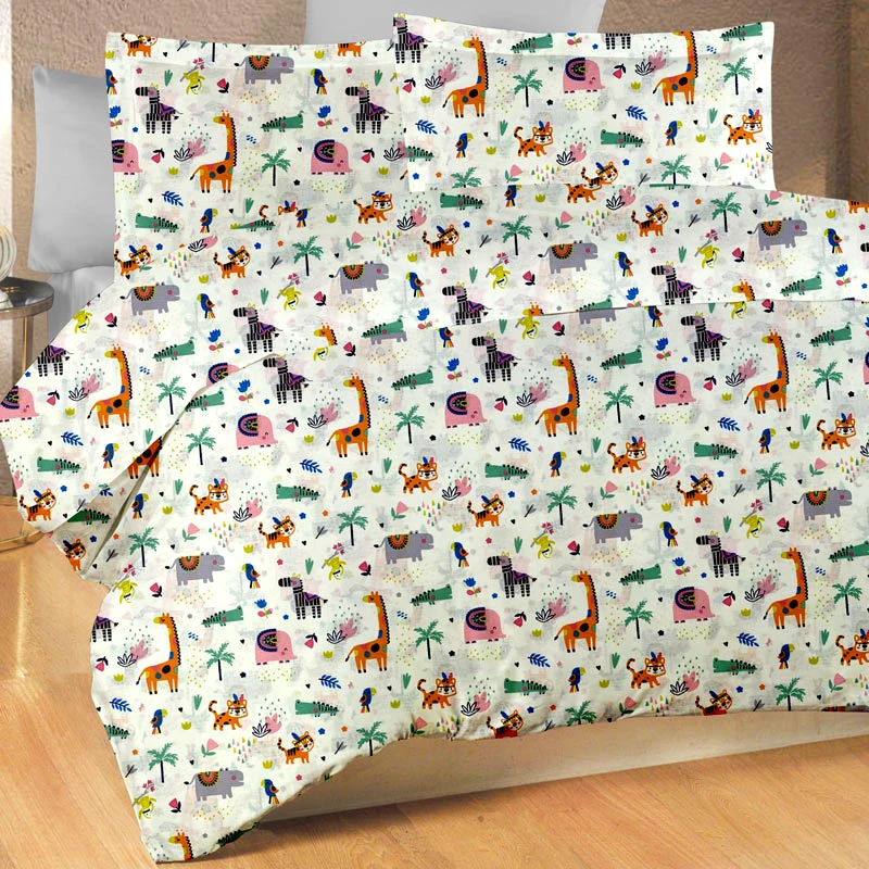 Dimcol Σεντόνι Μονό Σετ Dimcol Zoo 556 Pink 160x240