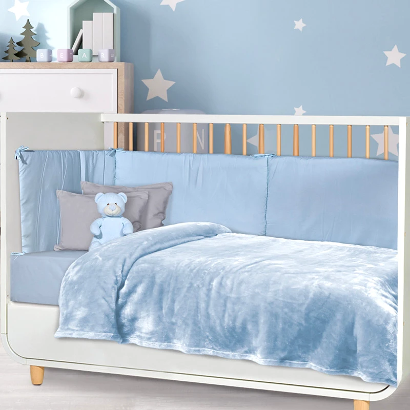 Das Home Κουβέρτα Fleece Αγκαλιάς Das Home Velour 1344 Light Blue 80x110