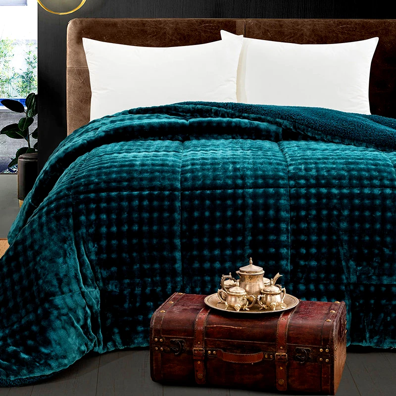 Beauty Home Κουβερτοπάπλωμα Υπέρδιπλο Beauty Home 12514 Petrol 220x240