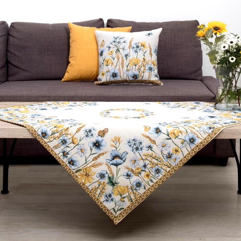 Dimeco Καρέ Dimeco Spring Yellow 100x100