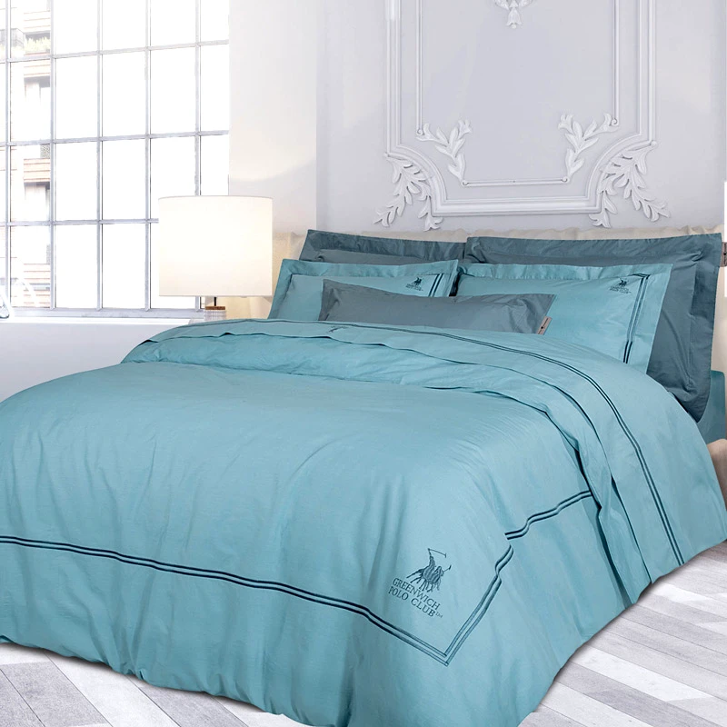 Greenwich Polo Παπλωματοθήκη Υπέρδιπλη Σετ Greenwich Polo Classic 2132 Blue 220x240