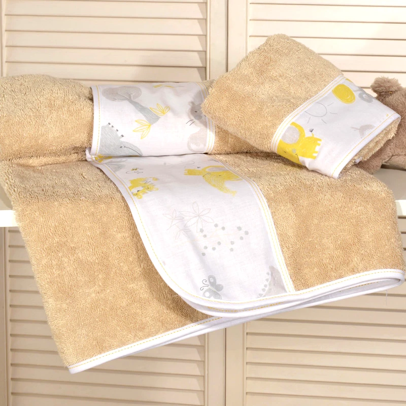 Baby Oliver Παιδικές Πετσέτες Σετ Baby Oliver 203 Grey 2τεμ.