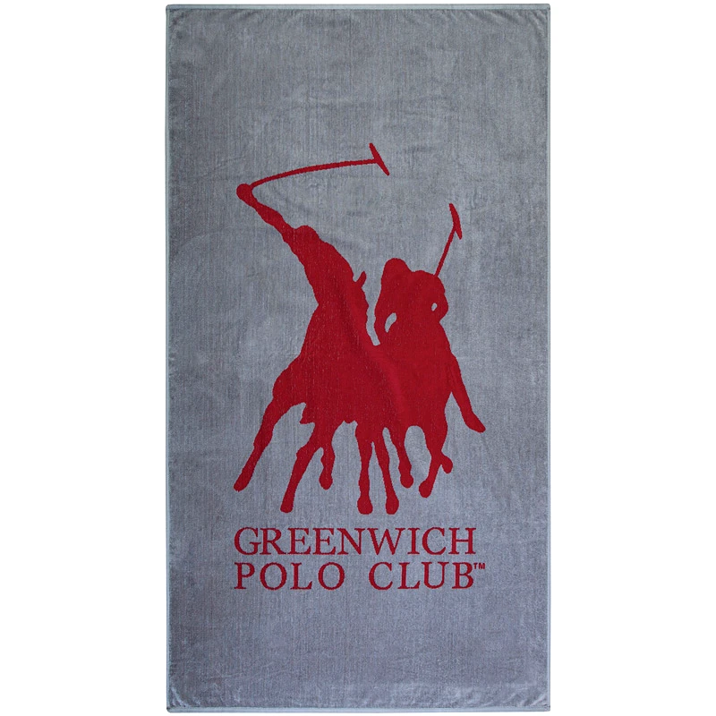 Greenwich Polo Πετσέτα Θαλάσσης Greenwich Polo 3594 Grey 90x170