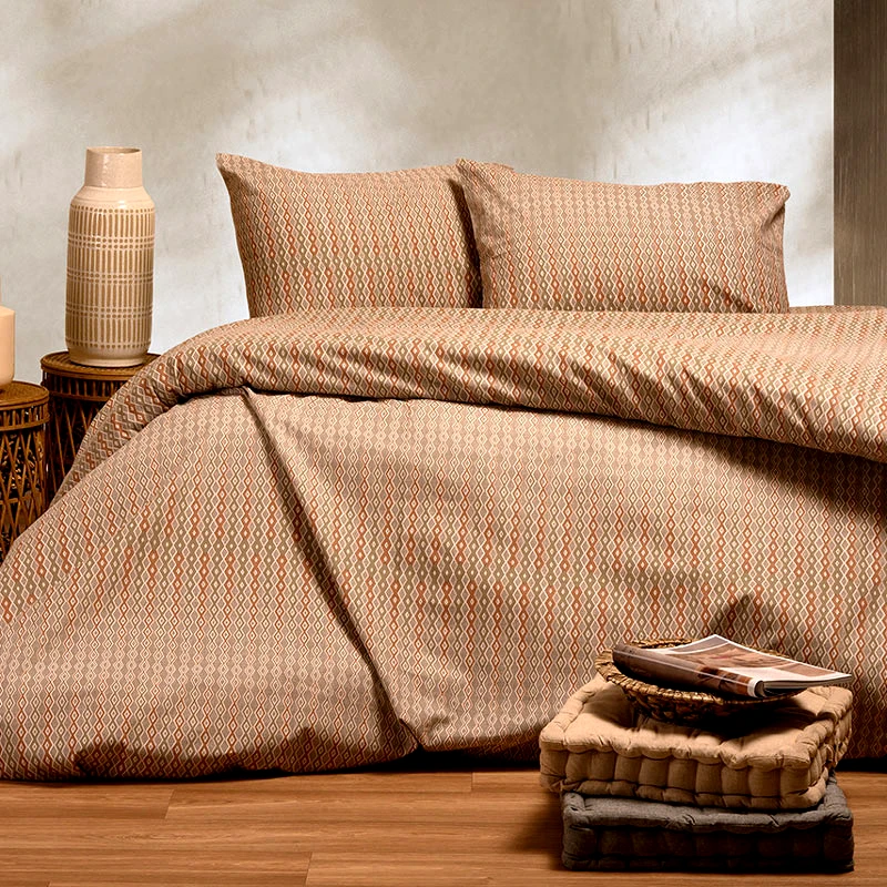 Melinen Φανελένια Παπλωματοθήκη Υπέρδιπλη Melinen Winter Tundra Beige 225x245