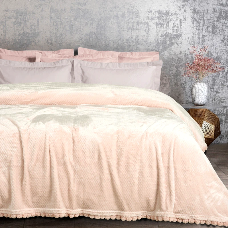Das Home Κουβέρτα Fleece Υπέρδιπλη Das Home 1185 Pink 220x240