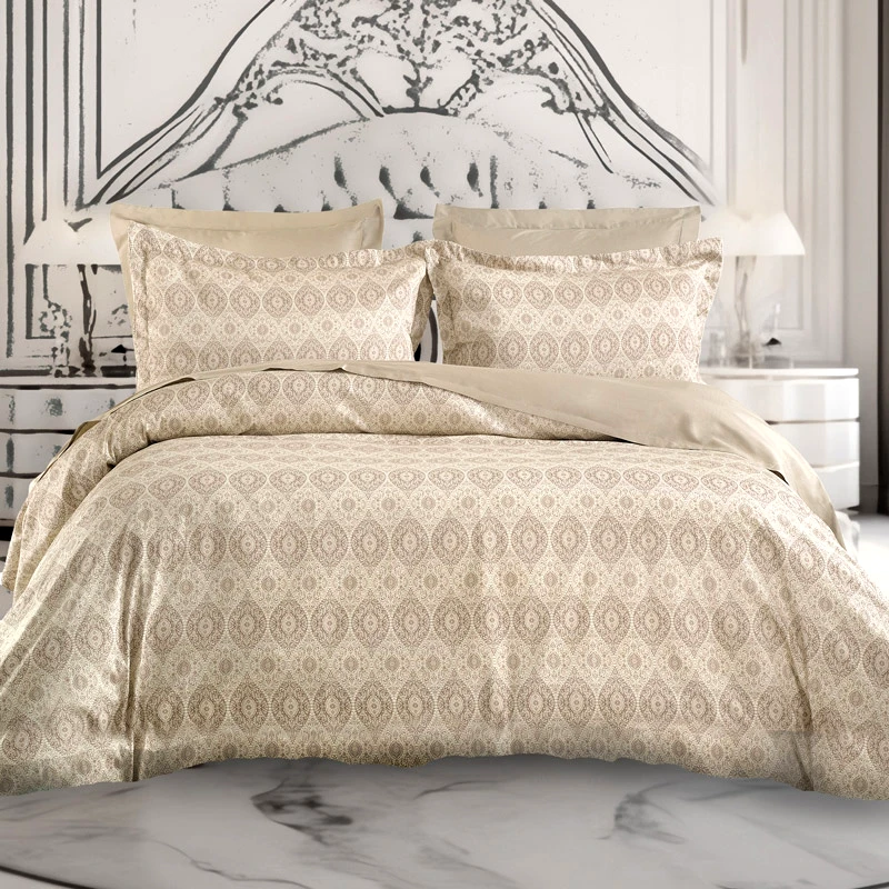 Makis Tselios Παπλωματοθήκη King Size Σετ Makis Tselios Storia Beige 240x250