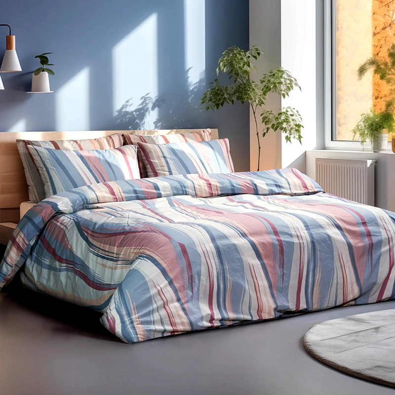 Beauty Home Παπλωματοθήκη Υπέρδιπλη Σετ Beauty Home Maldives 12087 Blue 220x250