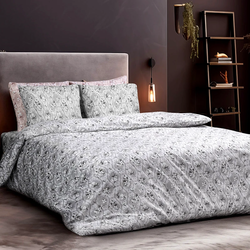 Beauty Home Παπλωματοθήκη Υπέρδιπλη Σετ Beauty Home Mysrique 12188 Grey 230x250