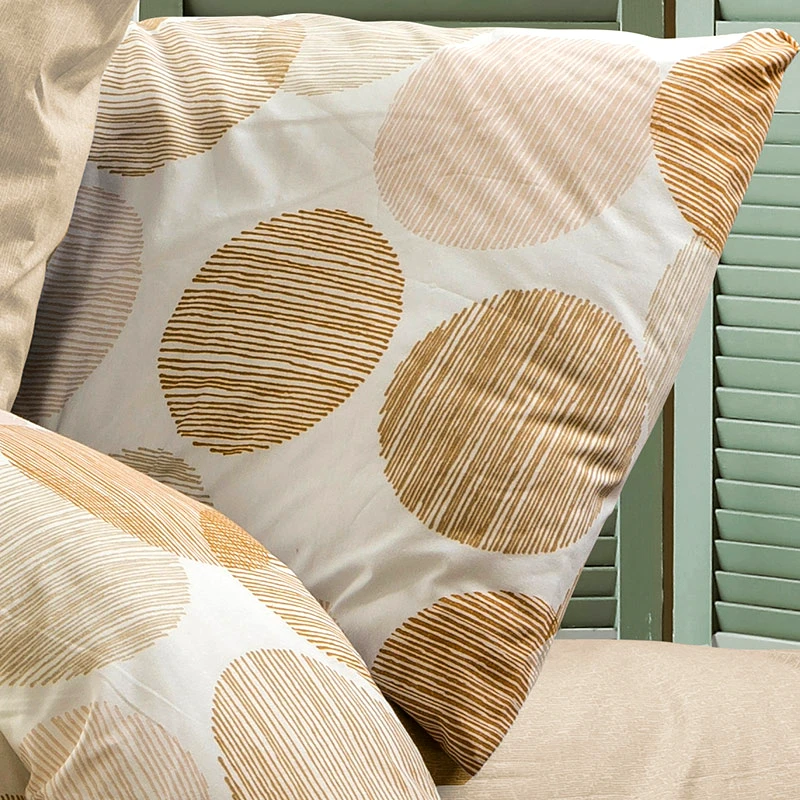 Dimcol Μαξιλαροθήκη Dimcol Koralia 465 Beige 50x70