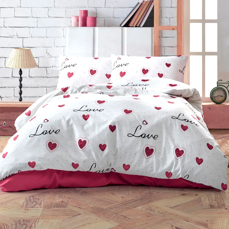 Dimcol Παπλωματοθήκη Υπέρδιπλη Dimcol Eros 301 Red 220x240