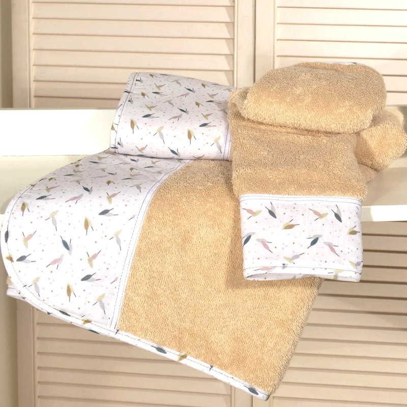 Baby Oliver Παιδικές Πετσέτες Σετ Baby Oliver 404-1 Beige 2τεμ.