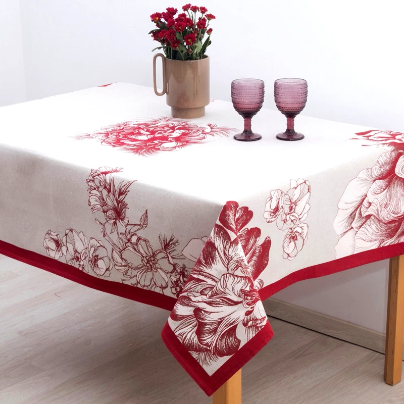 Dimeco Τραπεζομάντηλο 140x220 Dimeco 8550 Red