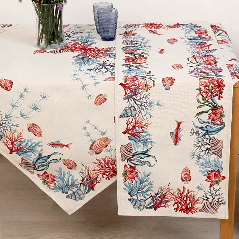 Dimeco Καρέ Dimeco River Ecru 100x100