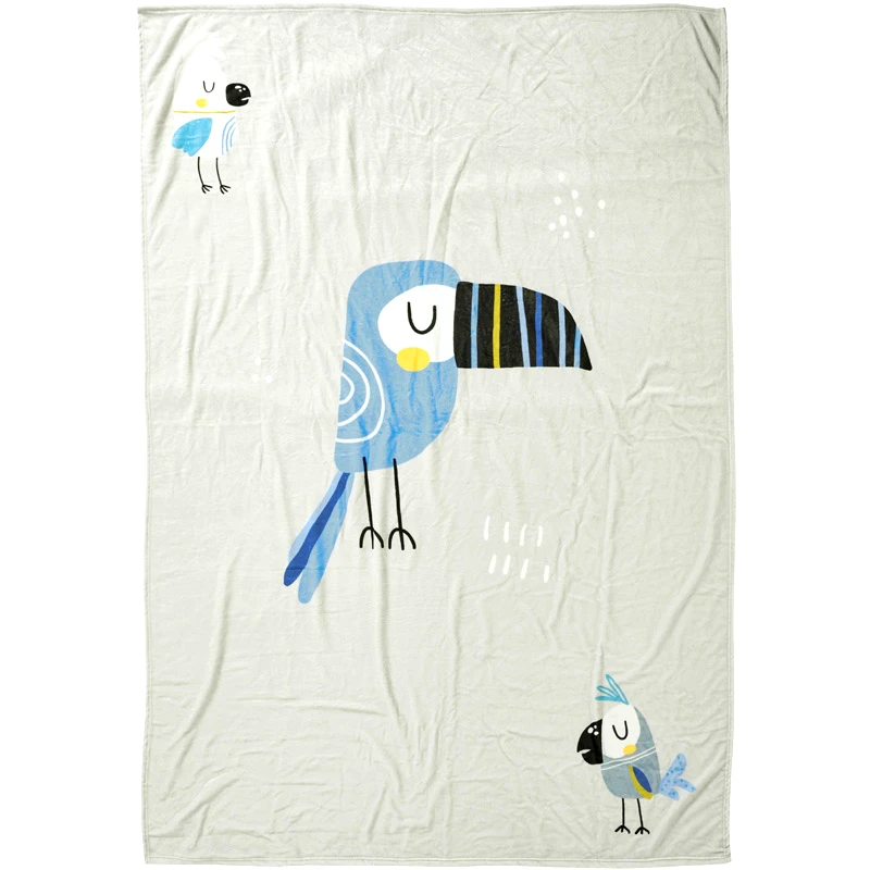 Das Home Κουβέρτα Fleece Κούνιας Das Home Tucan 4914 Grey 110x150