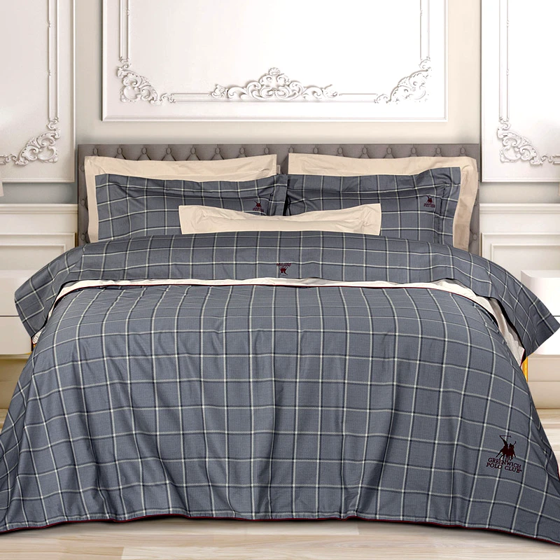 Greenwich Polo Παπλωματοθήκη Υπέρδιπλη Σετ Greenwich Polo Premium 2193 Grey 220x240