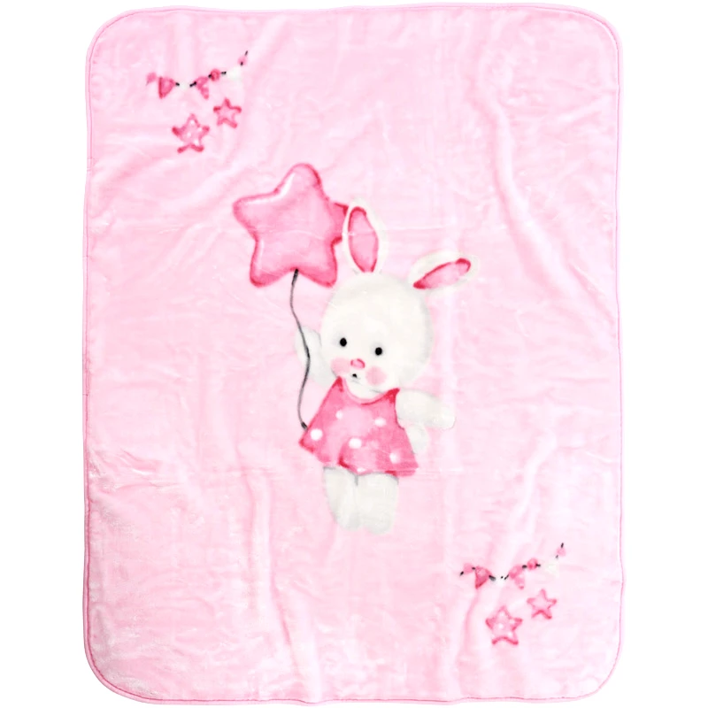 Das Home Κουβέρτα Βελουτέ Κούνιας Das Home Bunny 4917 Pink 110x140